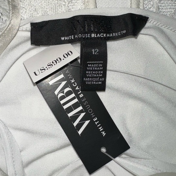 New Sleeveless Lace Top White House Black Market NWT - Picture 5 of 5